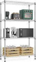 M MZG 1000 lbs 4Tier Shelf Metal Storage Shelves Wire Rack Closet Organizers by MEIGAOPLASTICANDMETALHKCOLIMITED