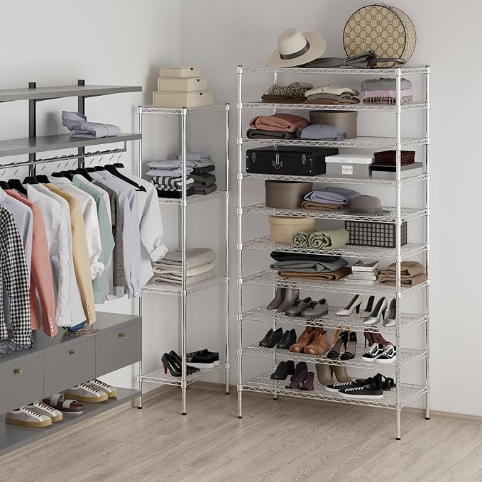 Regal Altair 21" Deep x 42" Wide x 86" Height Wire Shelving Kit | 10-Tier | NSF - Image 6