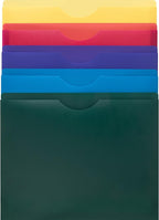 Poly File Jacket, Reinforced Straight Cut Tab, 1’’ Expansion Pocket, Letter Size - Image 2