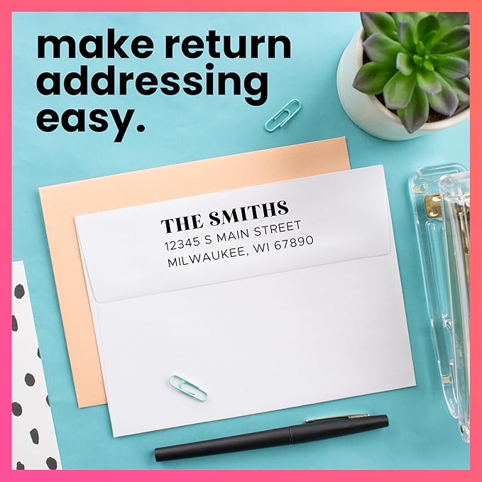 ExcelMark Personalized Return Address Stamp – Custom Self Inking Rubber Stamp - Image 6