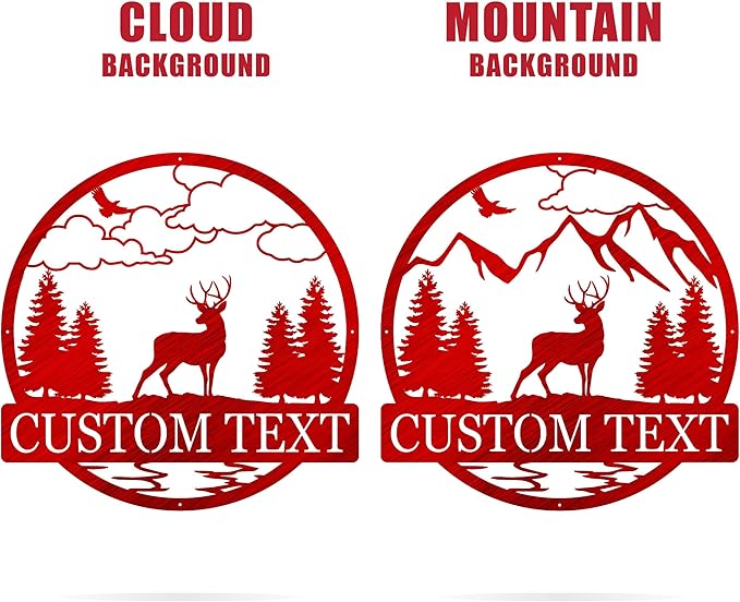 Custom Deer Outdoor Cabin Sign | Mountain Decor | Hunting Gift - Image 9
