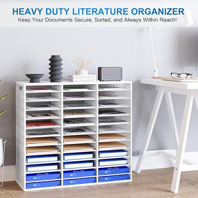PAG-Mass Mail Sorter Adjustable Countertop Mail Holder, Heavy Duty Literature - Image 2