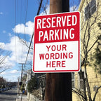 SmartSign 30 x 24 inch Custom “Reserved Parking” Metal Sign - Image 3