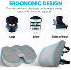 FORTEM Seat Cushion, Office Chair Cushion, Lumbar Support Pillow - Image 6