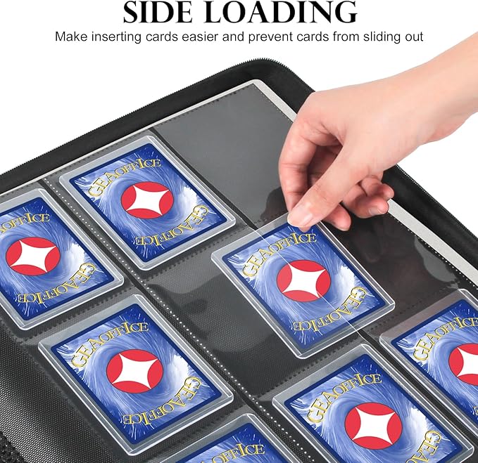 GEAoffice Top Loader Binder Holds 324 Cards, Side Loading 9 Pocket Card Binder - Image 5
