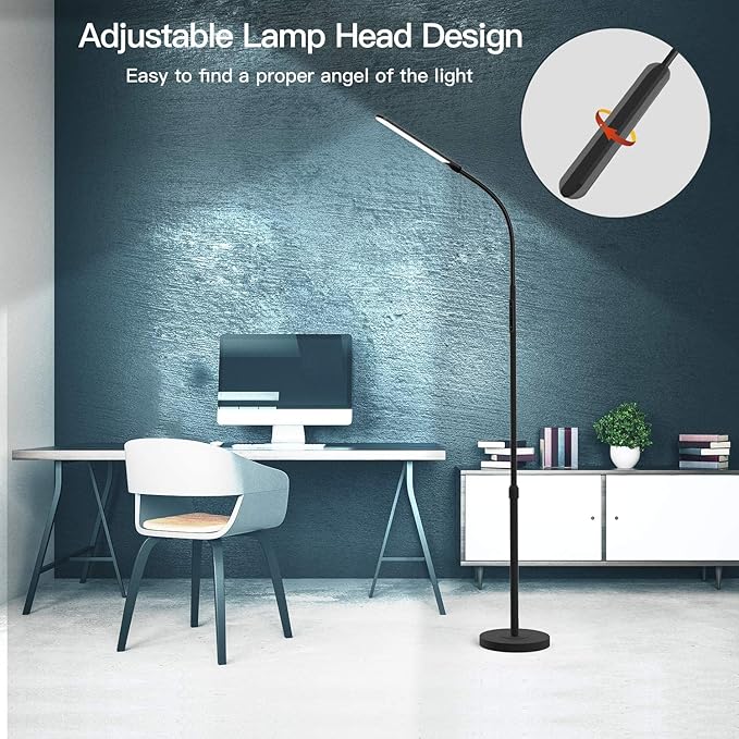 NXONE Led Floor Lamp, Modern Reading Adjustable Standing Height 4 Colors and - Image 2