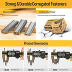 meite Corrugated Fasteners MC112 25 Gauge 1-Inch Crown 1/2-Inch Length - Image 6