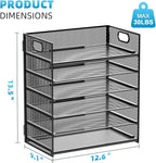 Marbrasse 6 Tier Paper Organizer Letter Tray - Image 4