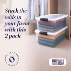 HOMZ 2-Pack Secure Latch, 64 Quart, and Office Organization - Image 2