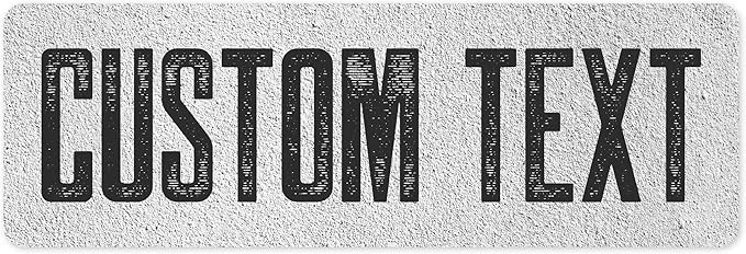 Custom Sign, Custom Street Sign, 11 Font Colors, 13 Font Styles, 4 Hole Options by MySignCenter
