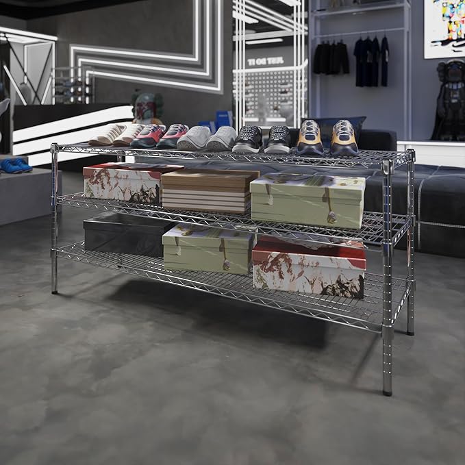 Regal Altair 18" Deep x 60" Wide x 27" Height Wire Shelving Kit | 3-Tier | NSF - Image 2