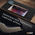 ELIZO Personalized Custom Desk Pad Set Real Leather Desk Mat Mouse Pad Unique - Image 7
