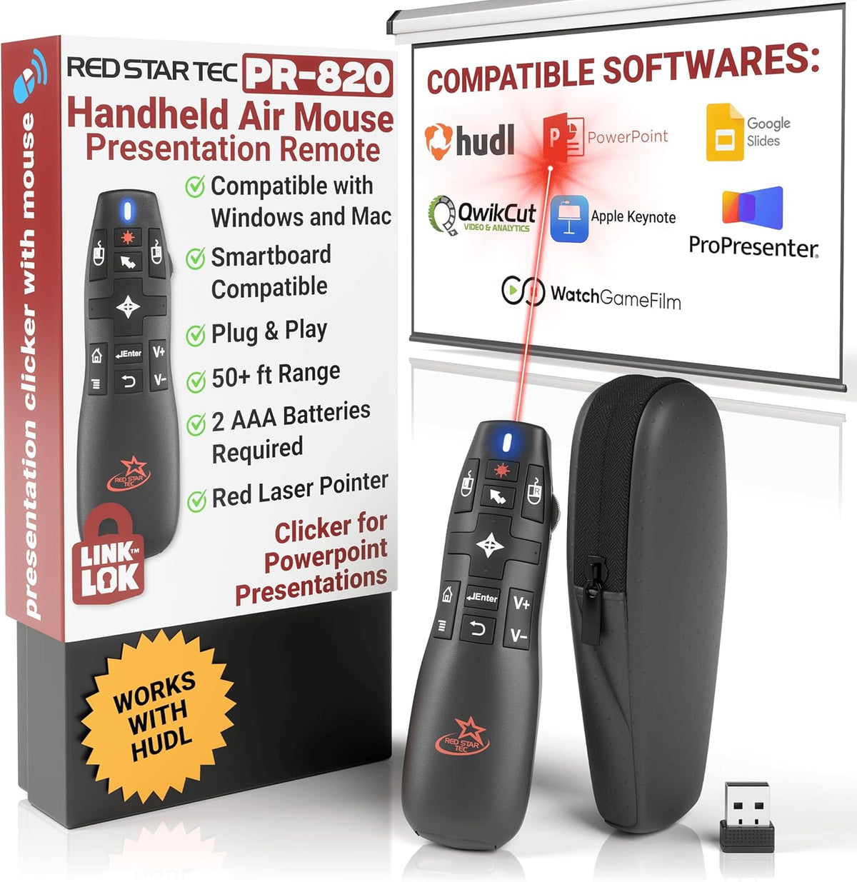 PR-820 Wireless Presentation Clicker
