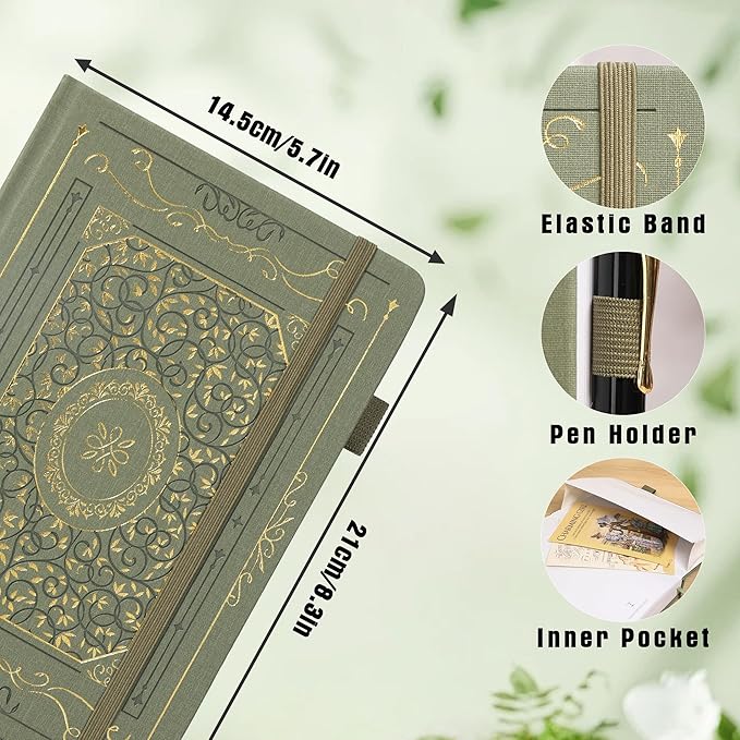TIEFOSSI Dotted Notebook, 160gsm Thick Paper, Hardcover Dot Grid Journals - Image 2