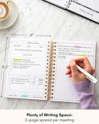 Lamare Meeting Notebook for Work Organization – Perfect Work Notebook for Note - Image 2