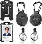 WSJSKMWQ 2-Pack Retractable Keychain, Heavy Duty Badge Reel - Image 4