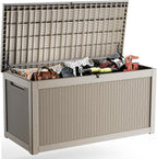 EasyUp 320 Gallon Deck Boxes Waterproof, Outdoor Large Storage Boxes by EASYUP