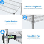 Homdox 4-Tier Heavy Duty Metal Shelves - Image 8