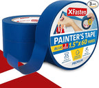XFasten Professional Blue Painters Tape, Sharp Edge Line Technology, 1.5 Inches by XFasten