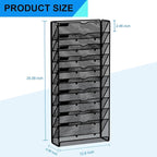 GDINDINFAN Hanging Wall File Organizer 10 Tier Wall Mounted File Holder - Image 3
