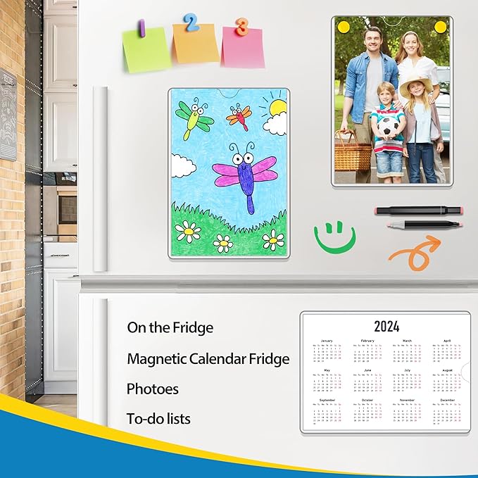 Magnetic Sign Holder 8.5 x 11 Wall Sign Holder 5Pack, Rigid Plastic Door Sign - Image 8