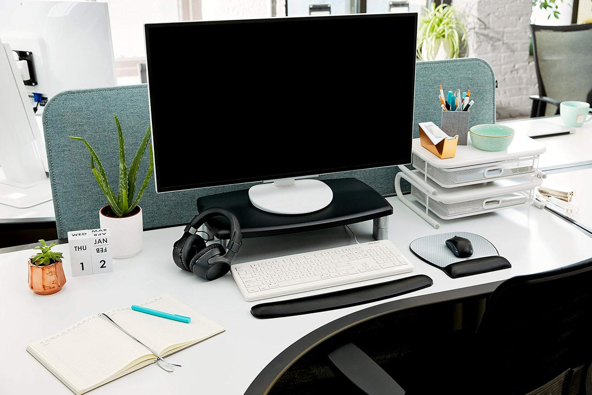 3M Extra Wide Adjustable Computer Monitor Stand, 20 in x 12 in