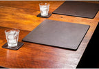 Dacasso 17" x 14" Brown Leatherette Luxury Conference Pad - Image 3