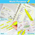 Duchong 30 Yellow Highlighters, Chisel Tip Dry-Quickly Highlighter Markers - Image 5