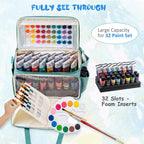 sfybyheart acrylic paint storage, craft organizer, art supply, side view