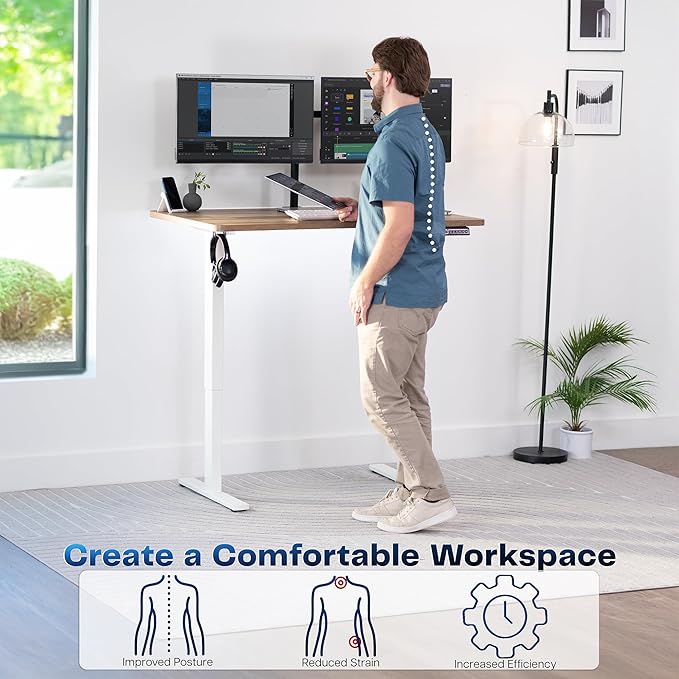 VIVO Electric 48 x 30 in Standing Desk, Memory Height Adjustment, 1B Series - Image 4