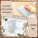 TaoBary 160 Pcs Stationery Paper Set 50 Double Sided Stationery Papers - Image 7