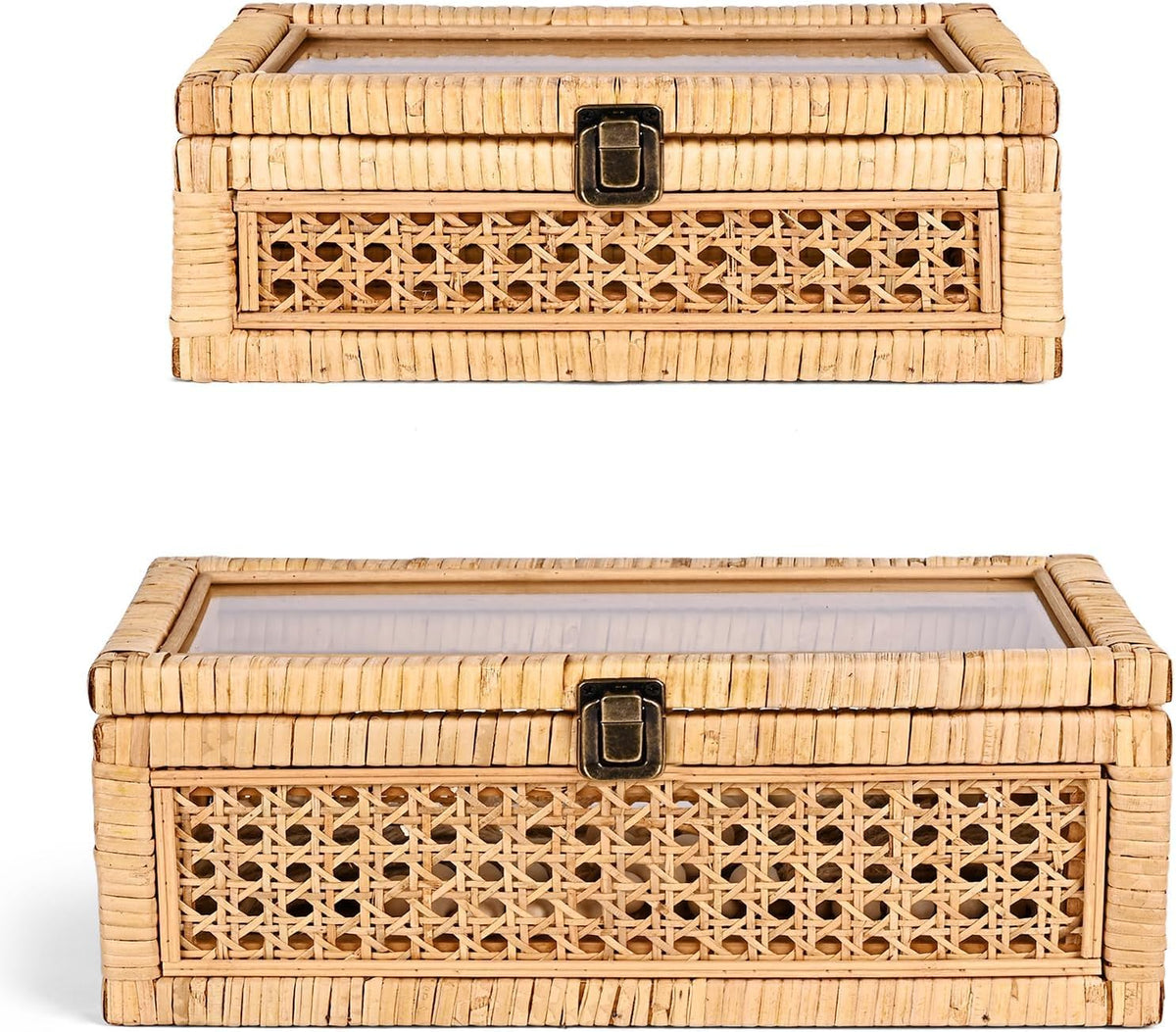huaxin craft h rattan decorative box with lid, main product view