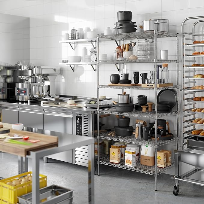 Regal Altair 24" Deep x 36" Wide x 74" Height Wire Shelving Kit | 6-Tier | NSF - Image 5