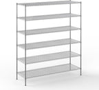 Regal Altair 24" Deep x 72" Wide x 86" Height Wire Shelving Kit | 6-Tier | NSF