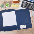 Harloon 40 Pcs Tax Return Folders 12 x 9 Inches 2 Pocket Folders Bulk Gold Foil - Image 3
