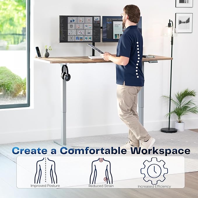 VIVO Electric 71 x 30 in Standing Desk, Memory Height Adjustment, 1B Series - Image 4