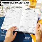 Clever Fox Planner Premium Edition – Undated Luxurious Weekly & Monthly Planner - Image 4