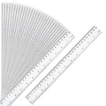 30 Packs Clear Plastic Ruler 12 Inch by DUIJINYU