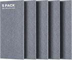 5 Pack Acoustic Panels, Premium Wall Sound Absorbing Panels, Decorative Sound by TO-TH