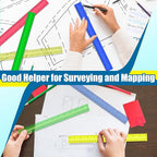 Ruler, 64 Packs 12 Inch Clear Plastic Assorted Color Metric Bulk Rulers - Image 5