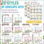 TaoBary 160 Pcs Stationery Paper Set 50 Double Sided Stationery Papers - Image 4