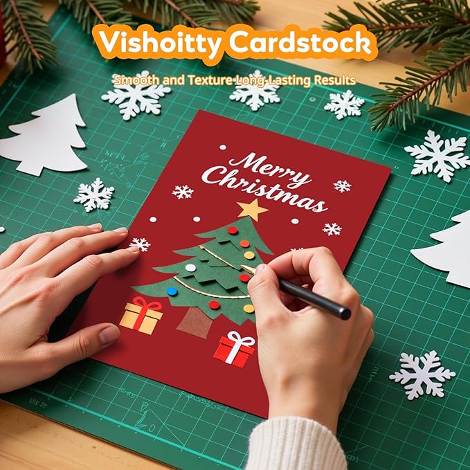 Red Cardstock 8.5" x 11 ", Valentine Day Cardstock Paper, 40 Sheets Red Card - Image 4