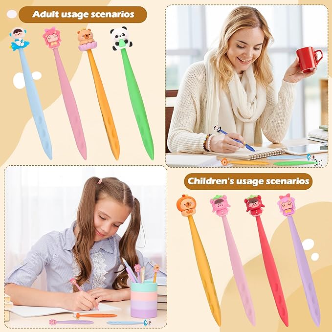24 Pcs Cute Retractable Eraser for Pencils Cute School Supplies Kawaii Erasers - Image 4