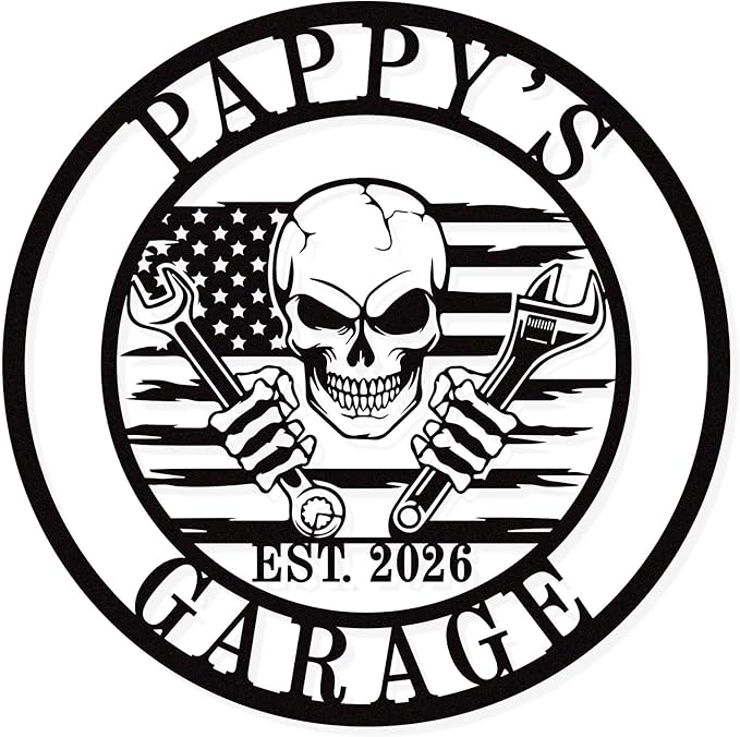 Personalized Garage Metal Sign by HYTSIGN