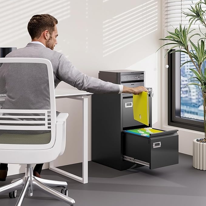 BYNSOE 2 Drawer File Cabinet - Image 2