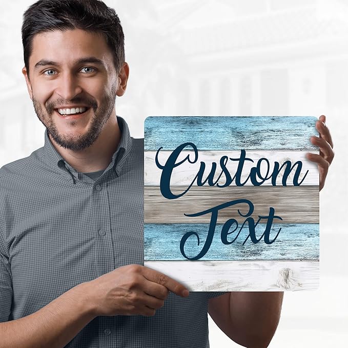 Custom Sign, Custom Street Sign, 11 Font Colors, 13 Font Styles, 4 Hole Options - Image 2