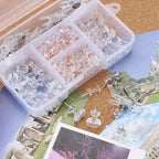 Clear Push Pins Set, 5 Styles 125-count Thumb Tacks Map Pins, Steel Point and - Image 3