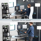 VIVO 48 inch Height Adjustable Large Stand Up Desk Converter, V Series - Image 3