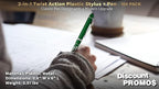 DISCOUNT PROMOS Custom Twist Action Plastic Stylus Pens, Personalized Bulk Pack - Image 4
