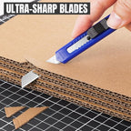 TIFICAL 10 Pack Box Cutter Retractable, 9MM Snap-Off Blade Utility Knife - Image 2